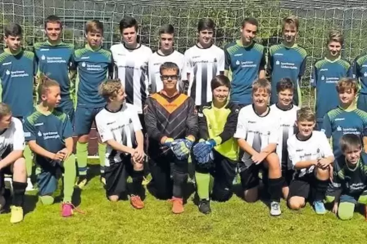 Hat sich in der U15-Landesliga gut behauptet: die JSG Münchweiler/Rodalben. Das Bild zeigt (hinten von links: Daniel Helfrich, J