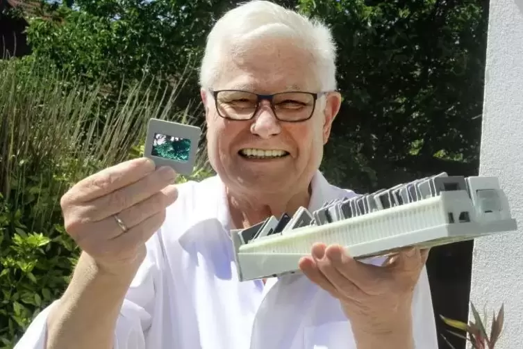 Verwaltet den Nachlass mit gesch&auml;tzt 5000 Fotos von Rudi Leibig: Norbert Hanke.  Foto: Lenz