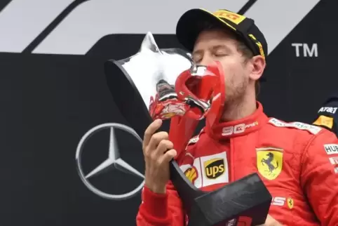 Glücklich nach dem zweiten Platz in Hochenheim: Sebastian Vettel. Foto: dpa