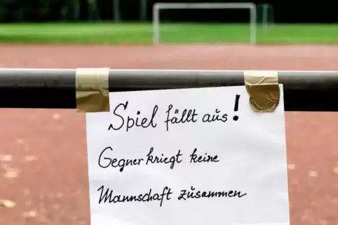 Dieses Szenario soll in manchen Fußballverbänden möglichst bald vorbei sein.  ArchivFoto: Frei