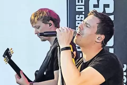 Die Beat Tailors treten beim Jubiläumsfest der Wachenheimer Feuerwehr auf.