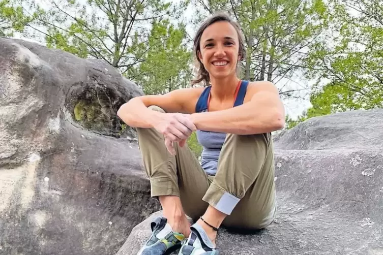 Juliane Wurm w&auml;hrend einer kurzen Auszeit in Frankreich.