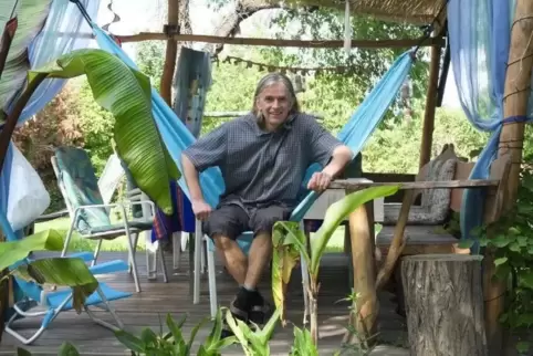 Einfach mal abhängen: In Georg Spangs Garten in Dudenhofen ist das durchaus möglich – Zeit hat der Revierförster dafür aber nich