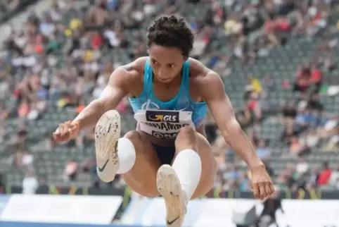 Enorm in Form: Malaika Mihambo. Foto: KUNZ 