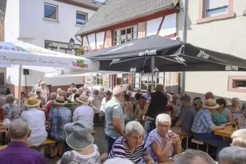 Viel los war beim Königslandkonzert in der Wolfsteiner Wassergasse. Foto: m. hoffmann