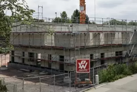 Im Rohbau fertig: die neue Kindertagesstätte mit rund 1200 Quadratmetern Nutzfläche. Foto: BOLTE