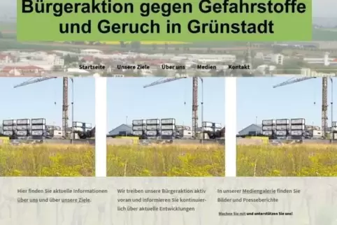 Die Internetseite der Bürgeraktion. Sie ist mittlerweile abgeschaltet.  Foto: BauerJ