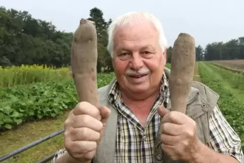 Walter Boesherz hat den Inkawurzeln ihren griffigen Namen gegeben. Foto: van