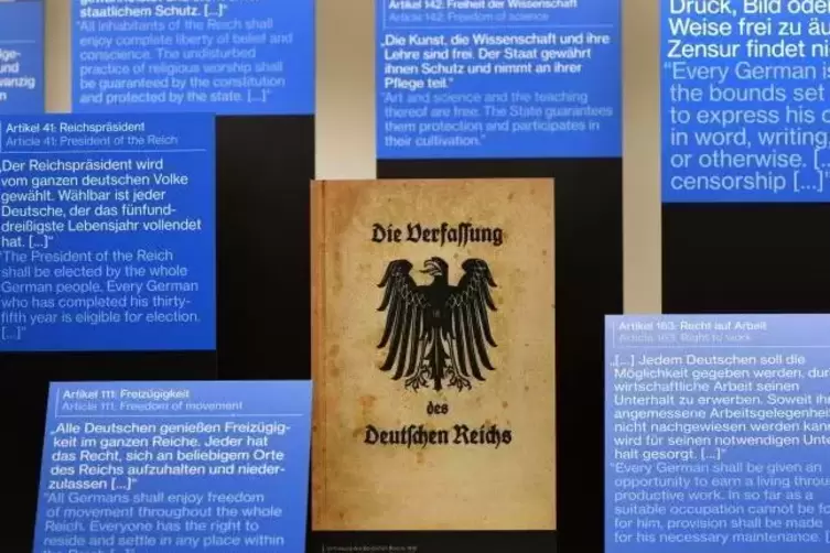 Besser als ihr Ruf: Die Verfassung der Weimarer Republik war damals eine der fortschrittlichsten auf der Welt. Foto: dpa