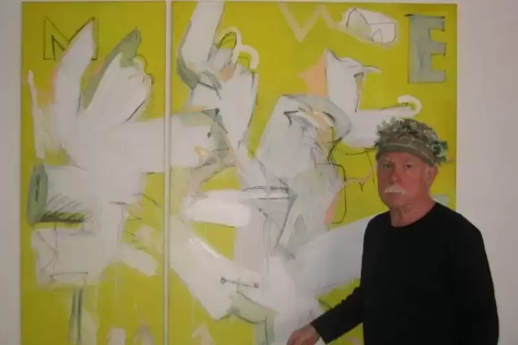 Georg Wiesert alias Mebo in seinem Atelier. Foto: wiesert