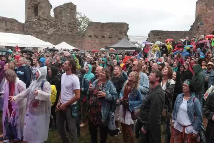Authentisch: Woodstock-Revival im Regen Foto: Benndorf