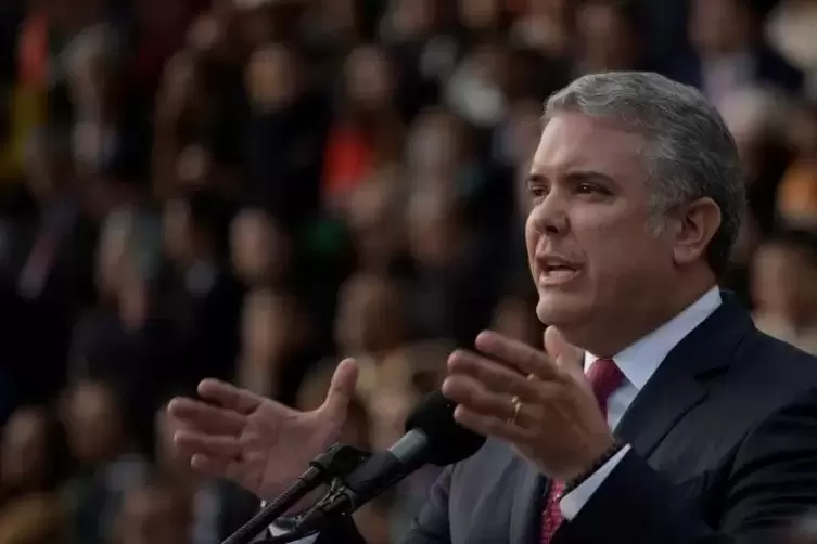 Iván Duque wurde 2018 Nachfolger von Präsident Juan Manuel Santos, der den Bürgerkrieg mit den FARC-Rebellen beendete und dafür 