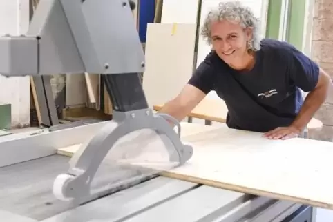 Stephan Schäfer in seiner Werkstatt.  Foto: Franck