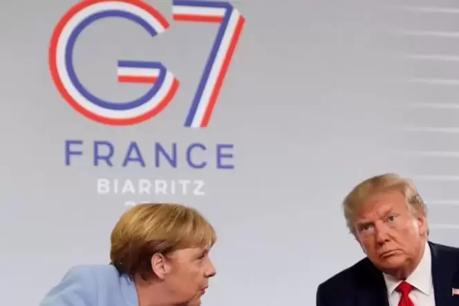 Er werde »sehr bald« nach Deutschland kommen, sagte Donald Trump am Montag bei einem Treffen mit Bundeskanzlerin Angela Merkel.