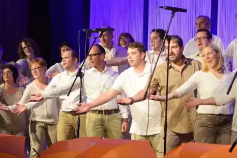 Mit dabei: der Chor „Voices“ aus Donsieders (Kreis Südwestpfalz). Foto: Seebald