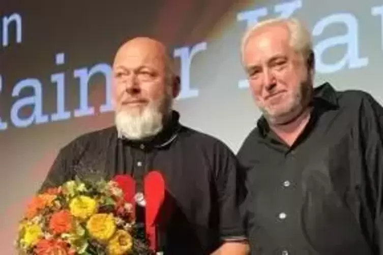 Preisträger Rainer Kaufmann (links) und Michael Kötz. Foto: Susanne SChütz