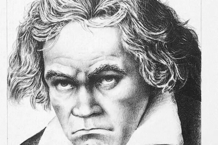 Dem Auftraggeber gefiel die C-Dur-Messe nicht: Beethoven grollte. Hier eine Lithographie des Künstlers Volker Heinle.  Foto: VHG