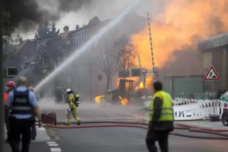 Verheerend: die Gasexplosion in Ludwigshafen-Edigheim.  Foto: KUNZ