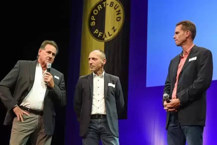 Legenden I: Die Pfälzer Hockeyspieler Peter Trump, Heiner Dopp und Christian Mayerhöfer (von links)