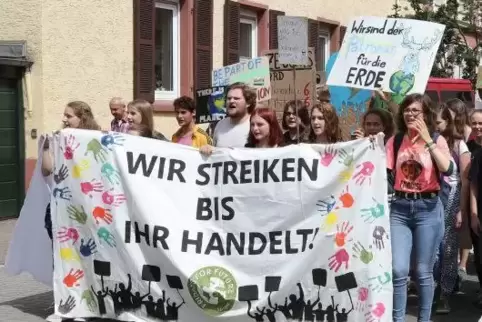 Schülerdemo Fridays for Future in Speyer