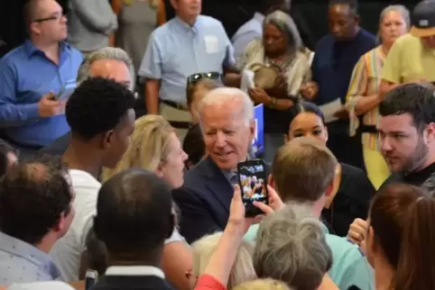 Würden genug junge Leute den heute 76-jährigen Joe Biden wählen. In der Basketballhalle von Rock Hill jedenfalls sieht es so aus