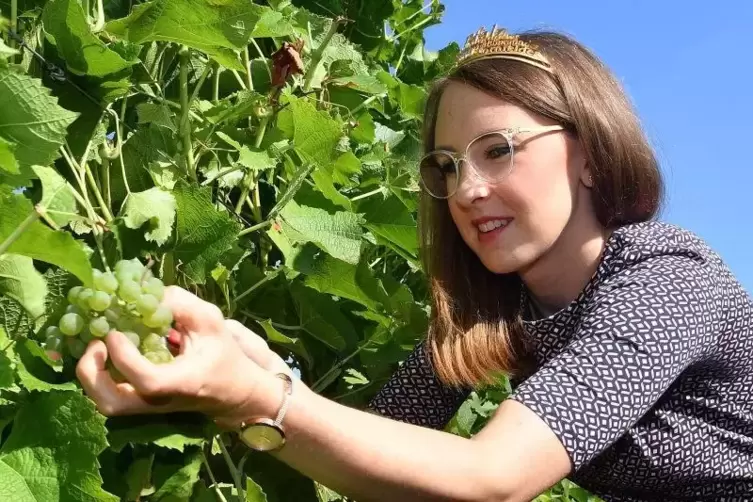 Muss am 4. Oktober die Krone die im Herbst 2018 eroberte Krone der Pfälzischen Weinkönigin weiterreichen: die 25-jährige Meike K