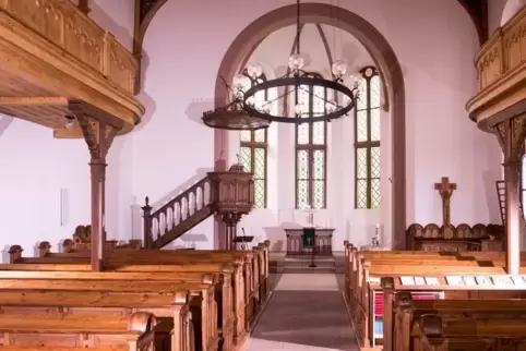Wieder wie neu: der Innenraum der Evangelischen Kirche.