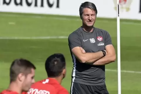 Am Mittwoch leitete Interimscoach Alexander Bugera beim FCK das Training. 