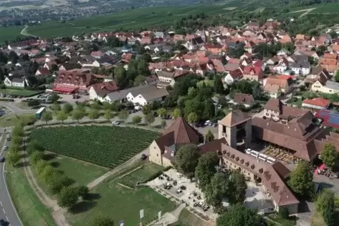 Tor zur Pfalz mit heikler Geschichte: das Deutsche Weintor in Schweigen.