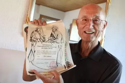 Viel wichtiger als die Urkunden sei, was man auf Reisen erlebt, sagt Klaus Eichenlaub.