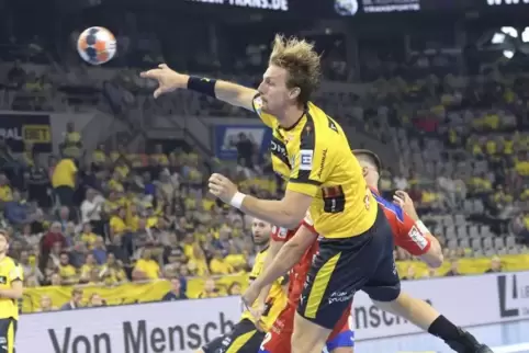 Traf auch gegen HBW Balingen – das 1:0 von Jesper Nielsen.