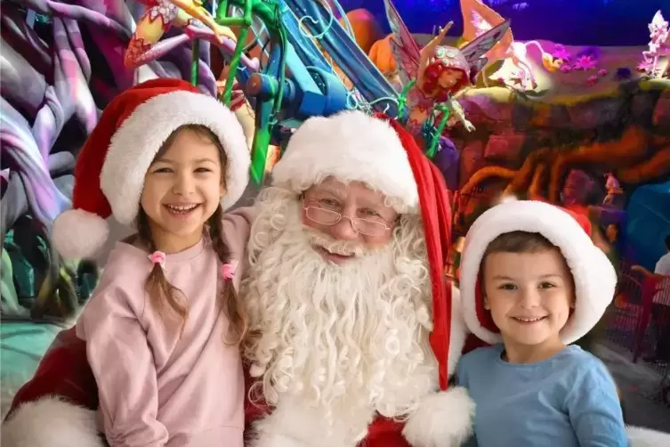 Dieses Jahr wartet der Weihnachtsmann im Holiday Park in Haßloch 