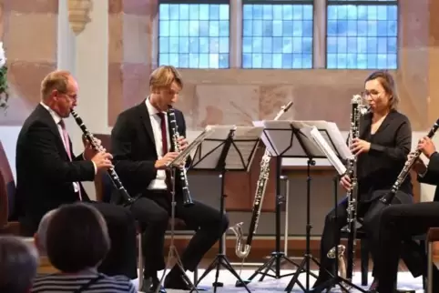 Gerhard Krassnitzer, Julius Kirchner, Julia Zinn und Sebastian Lastein (von links nach rechts) sind Mitglieder der Deutschen Sta