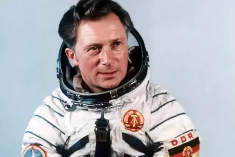 Sigmund Jähn 1978 nach seinem erfolgreichen Flug mit dem sowjetischen Raumschiff Sojus 31 zur Raumstation MIR.