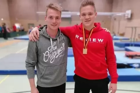Daniel Eichhorn (links) wurde Herren-Vierter, Lukas Eichhorn erneut deutscher Junioren-Meister.