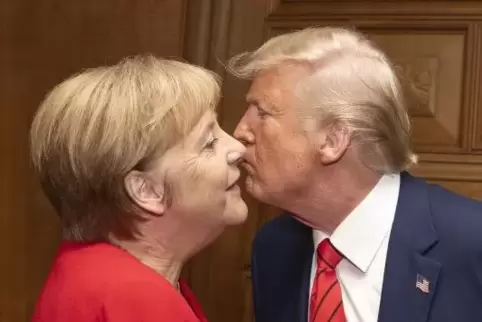 Kanzlerin Merkel und US-Präsident Trump trafen sich nach dessen Ansprache vor der Vollversammlung und vor Merkels Gespräch mit d