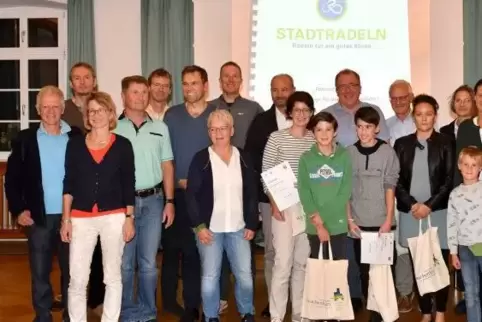 So sehen die Stadtradel-Gewinner aus.