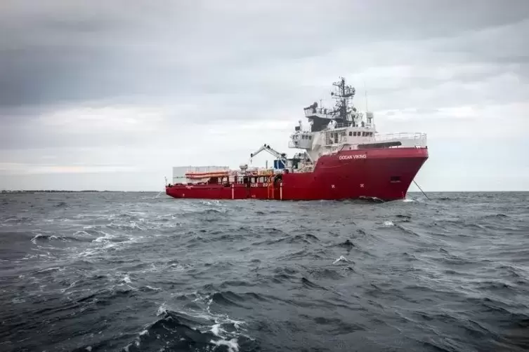 Das norwegische Schiff &bdquo;Ocean Viking&ldquo;.