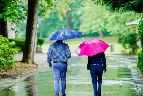 Die Winterjacke kann noch im Schrank bleiben, aber der Regenschirm sollte greifbar sein in den nächsten Tagen.