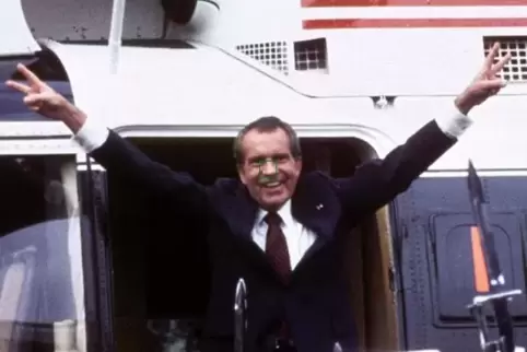 9. August 1974: US-Präsident Richard Nixon tritt ab, bevor der Kongress ihn des Amtes enthebt. Wie wird US-Präsident Donald Trum