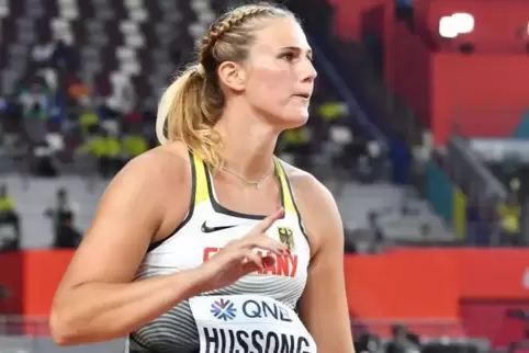 Schaffte die zweitbeste Weite in der Qualifikation - und das im ersten Versuch: Christin Hussong.