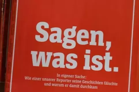 Mit diesem Titelbild hatte das Nachrichtenmagazin im Dezember 2018 zum Fall Relotius Stellung genommen.