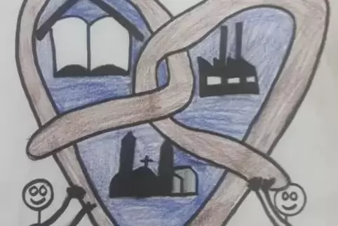 Sieger-Entwurf: Brezel-Herz -Logo von Robin Demirsoy.