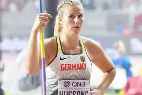 Enttäuscht nach der knapp verpassten WM-Medaille: Christin Hussong.