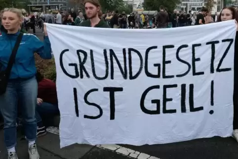 Manchmal hilft ein klares Bekenntnis: Kundgebung in Chemnitz.