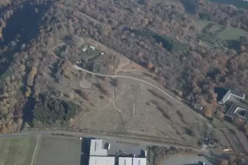 Das Areal mit dem Bunker.