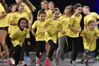 Spurt ins Rampenlicht: Kinder des LAC Frankenthal bei der Show vor zwei Jahren.