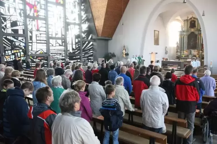Gottesdienst vor dem Hungermarsch.