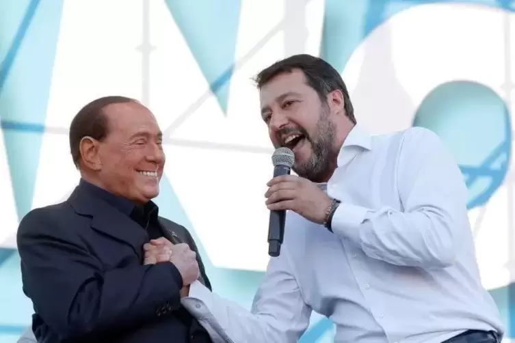 Demonstrierten Einigkeit: Silvio Berlusconi (links) und Matteo Salvini.