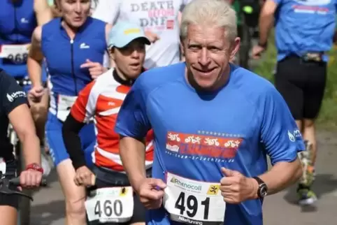 Rudi Speer 2016 beim Team-Duathlon.